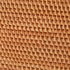 Brown Rattan Organizer Basket with Lid - Dorm Room Essentials