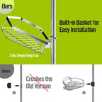 LazySpin 4-Tier Corner Shower Caddy - Dorm Room Essentials
