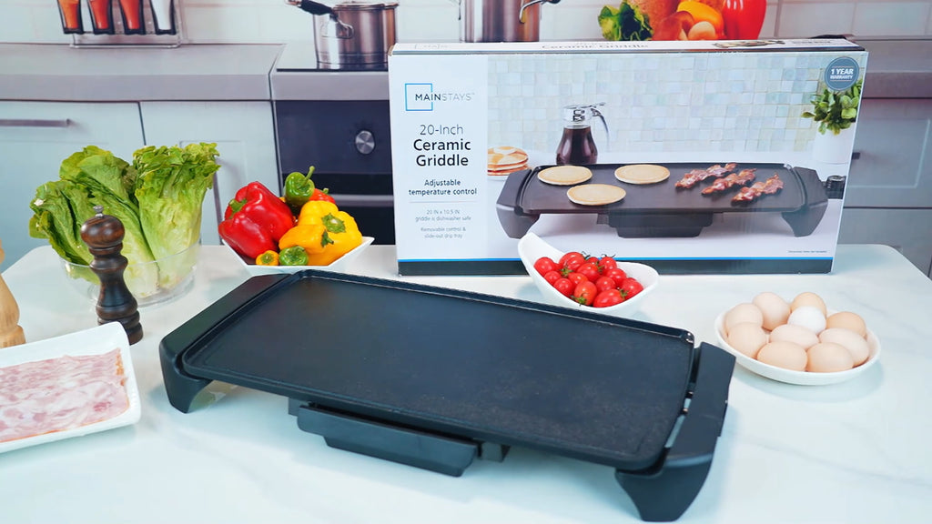 20 inch Electric Griddle - Non-Stick, - Dorm Room Essentials