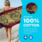 Kaufman - 6 Pack Terry Beach & Pool - Cotton Bath Towel Set