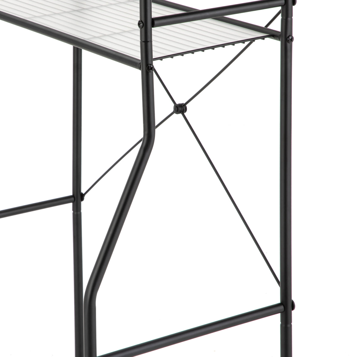 Over-the-Toilet Steel Storage Unit with - Bookcase Shelf
