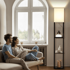 SUNMORY 63'' Floor Lamps with Shelves, - Modern Table Lamp