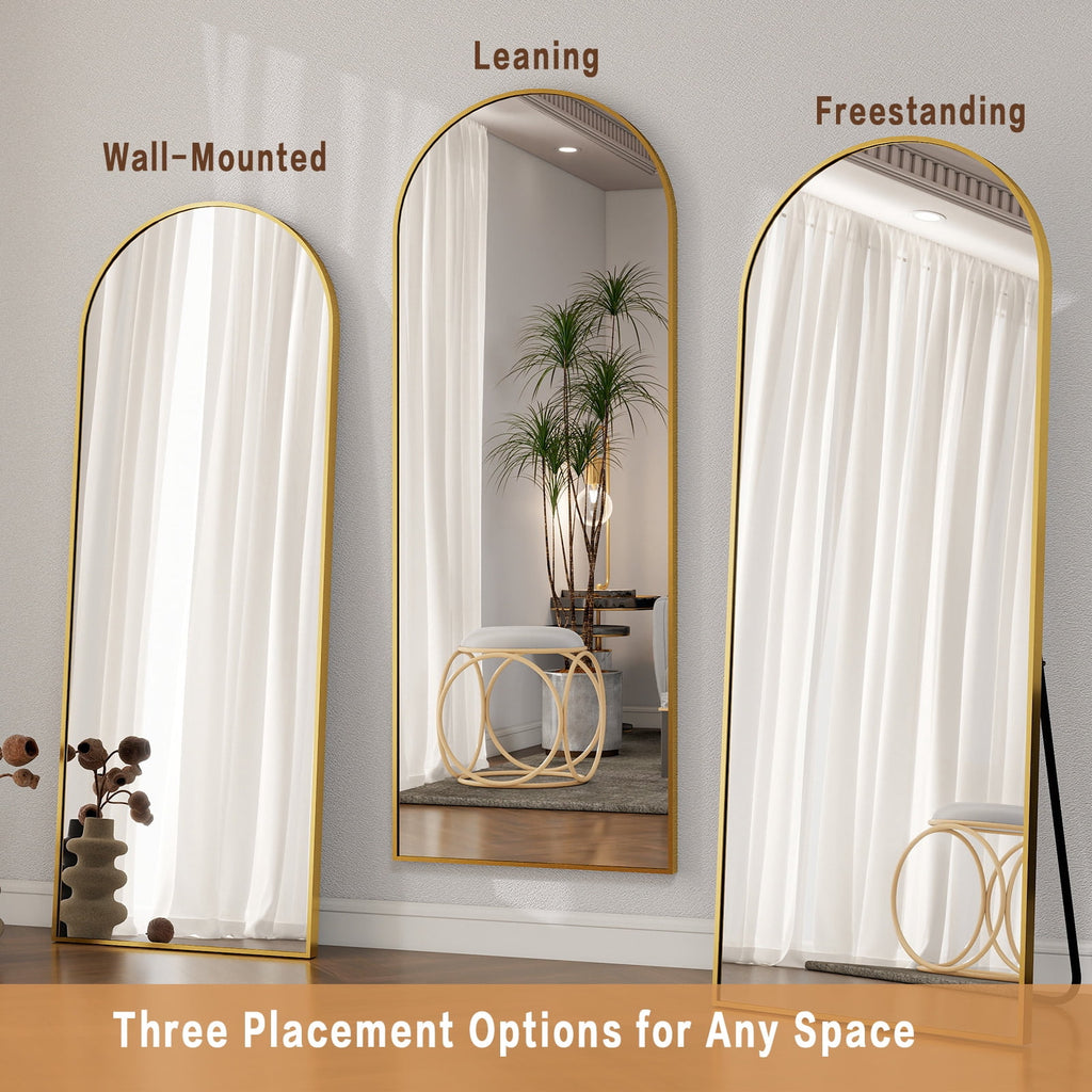 64"x 21" Full Length Mirror Arched - Full Length Mirror