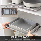 Heavy Duty Baking Pans Bakeware Set - Kitchen Essentials