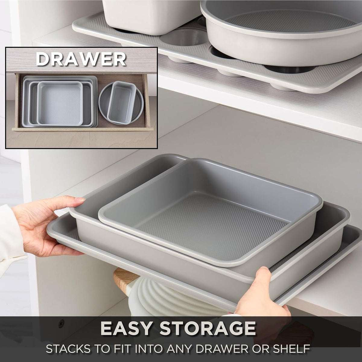 Heavy Duty Baking Pans Bakeware Set - Kitchen Essentials