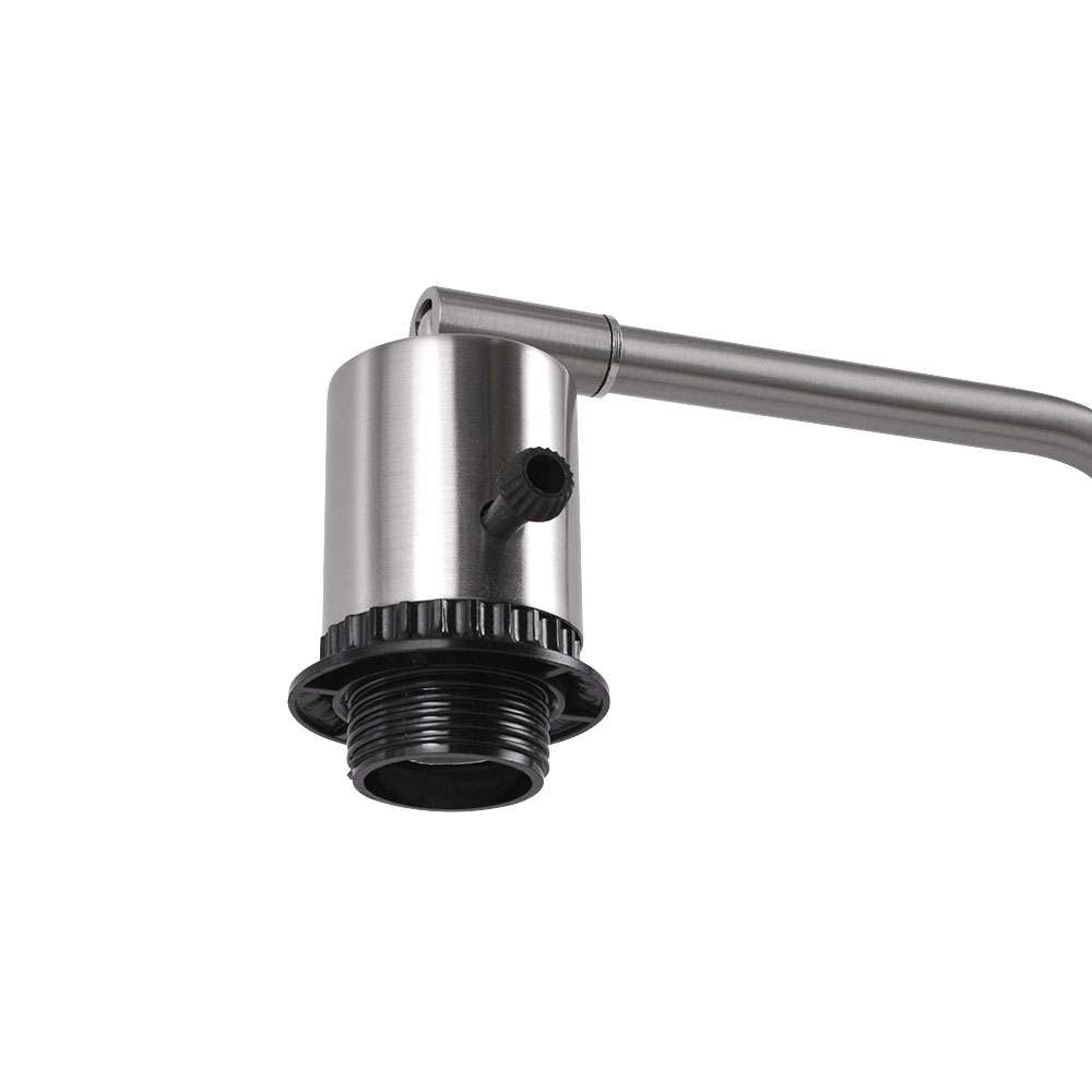 Modern Desk Lamp with Outlet, Brushed - Modern Table Lamp