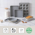 Heavy Duty Baking Pans Bakeware Set - Kitchen Essentials