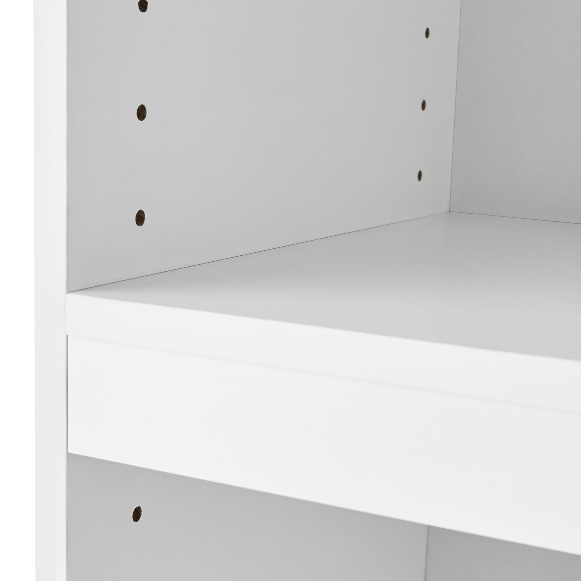 Framed 3-Shelf Bookcase with Adjustable - Bookcase Shelf