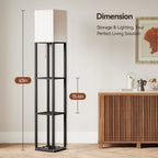 SUNMORY 63'' Floor Lamps with Shelves, - Modern Table Lamp