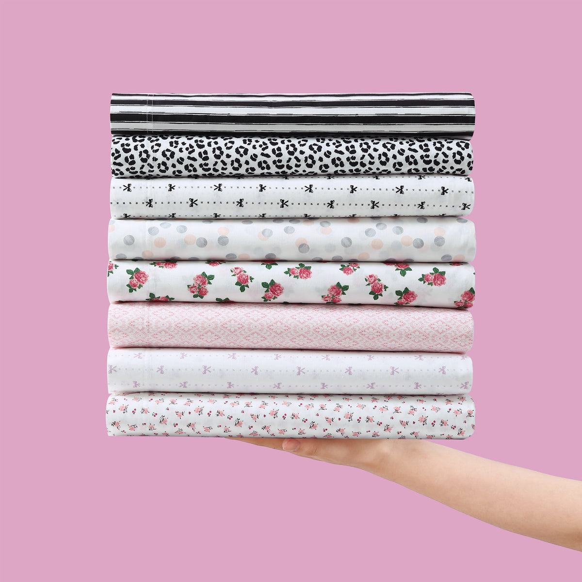 Betsey Johnson Baby Buds Pink Cotton - Soft Bed Sheet Set