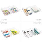 10-Piece Organizer Set Clear Plastic - Kitchen Essentials