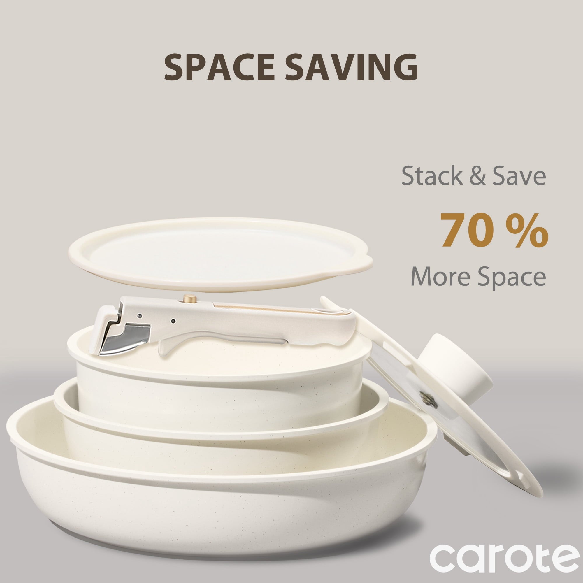 Carote Nonstick Detachable Pots and - Dorm Room Essentials