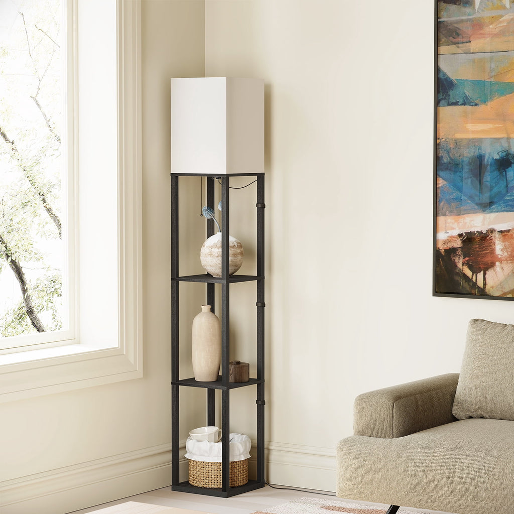 SUNMORY 63'' Floor Lamps with Shelves, - Modern Table Lamp