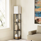 SUNMORY 63'' Floor Lamps with Shelves, - Modern Table Lamp
