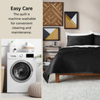 Soft Velvet Quilt - Microfiber Quilt Set