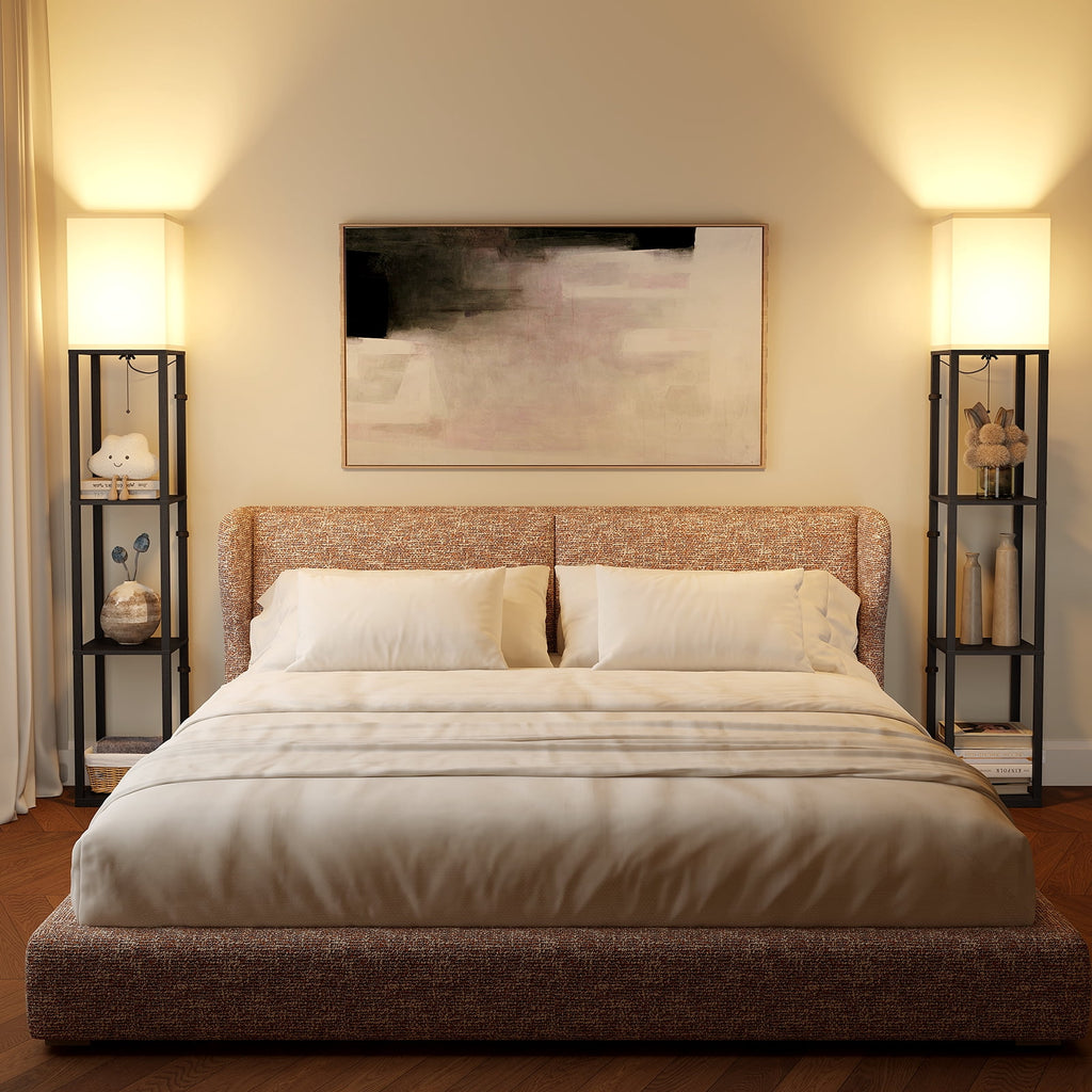 SUNMORY 63'' Floor Lamps with Shelves, - Modern Table Lamp