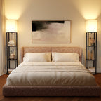SUNMORY 63'' Floor Lamps with Shelves, - Modern Table Lamp