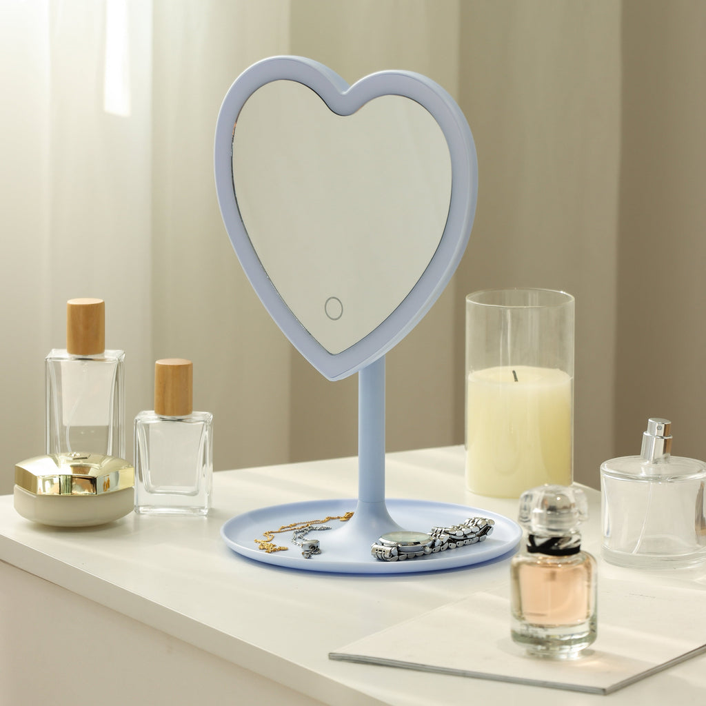 11.26" Tall Light Blue Plastic Frame - Full Length Mirror