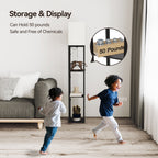 SUNMORY 63'' Floor Lamps with Shelves, - Modern Table Lamp