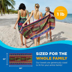 Kaufman - 6 Pack Terry Beach & Pool - Cotton Bath Towel Set