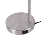 Modern Desk Lamp with Outlet, Brushed - Modern Table Lamp