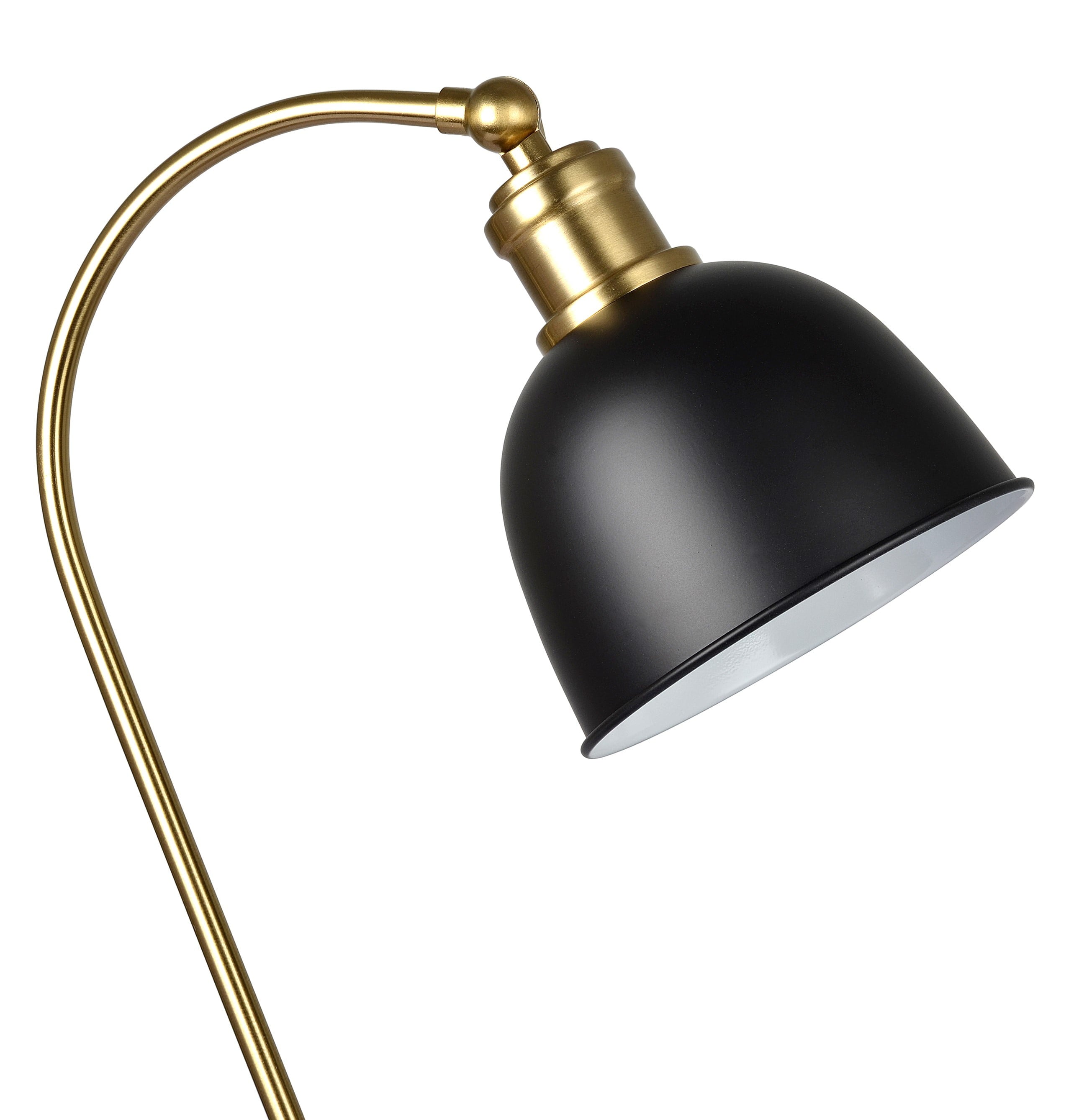 18" Black and Gold Desk Lamp, Modern - Modern Table Lamp
