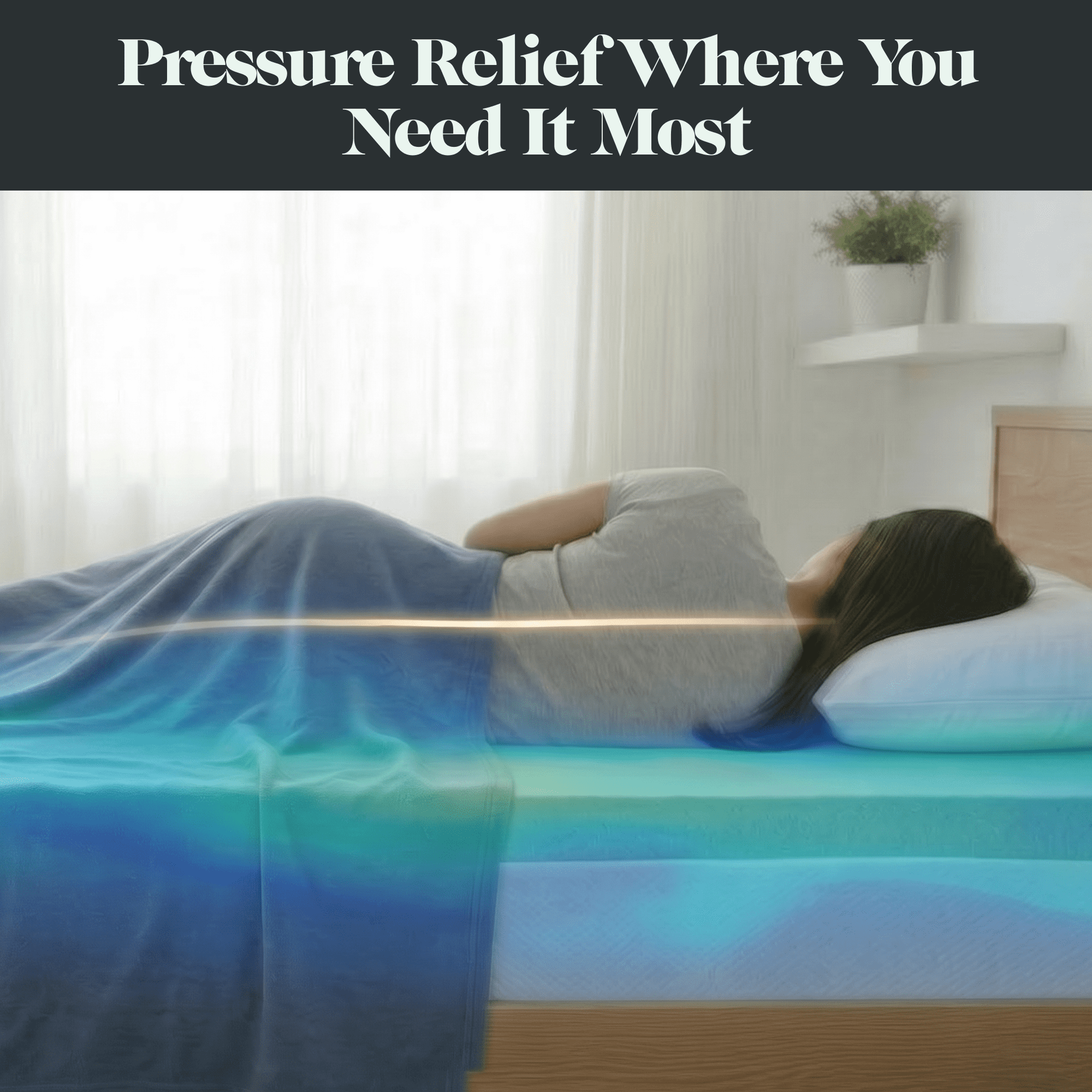 2" GlacierRest® with Graphite Memory - Cooling Mattress Topper