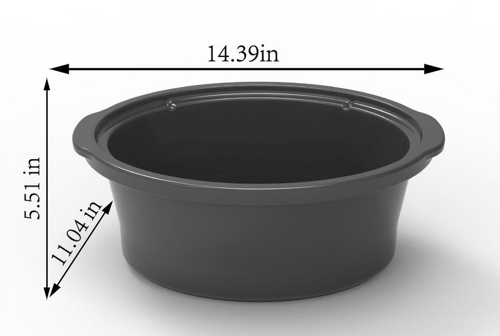 6 Quart Oval Slow Cooker, with - Kitchen Essentials