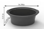 6 Quart Oval Slow Cooker, with - Kitchen Essentials