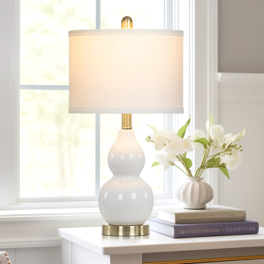 Cinkeda Double Gourd Ceramic Table - Modern Table Lamp