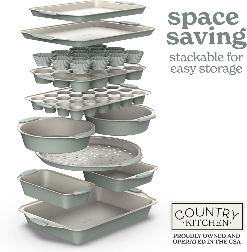 Bakeware Set, 10-Piece Nonstick - Kitchen Essentials