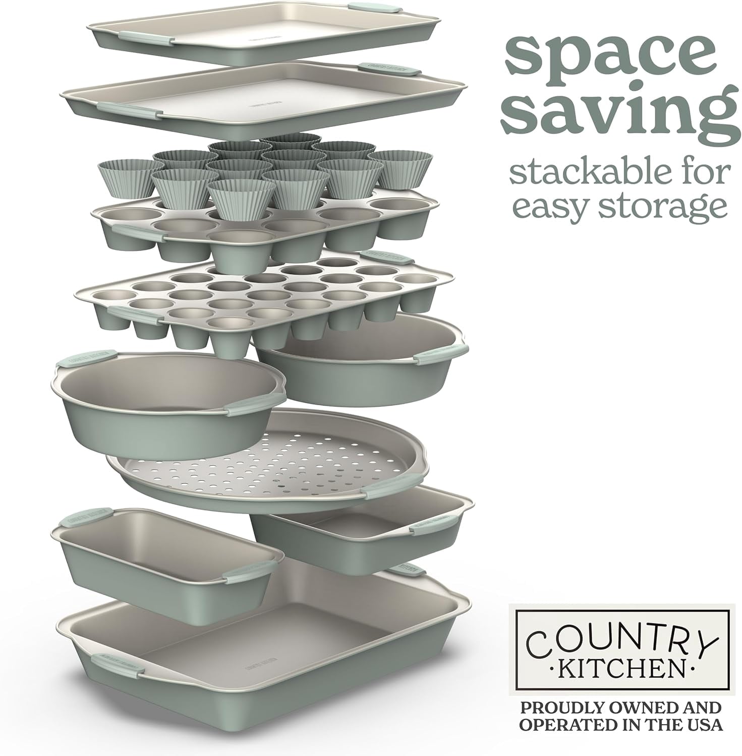 Bakeware Set, 10-Piece Nonstick - Kitchen Essentials