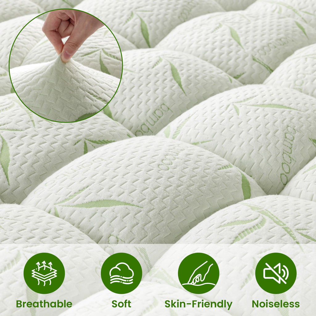 Cooling Bamboo Mattress Topper, 900GSM - Cooling Mattress Topper