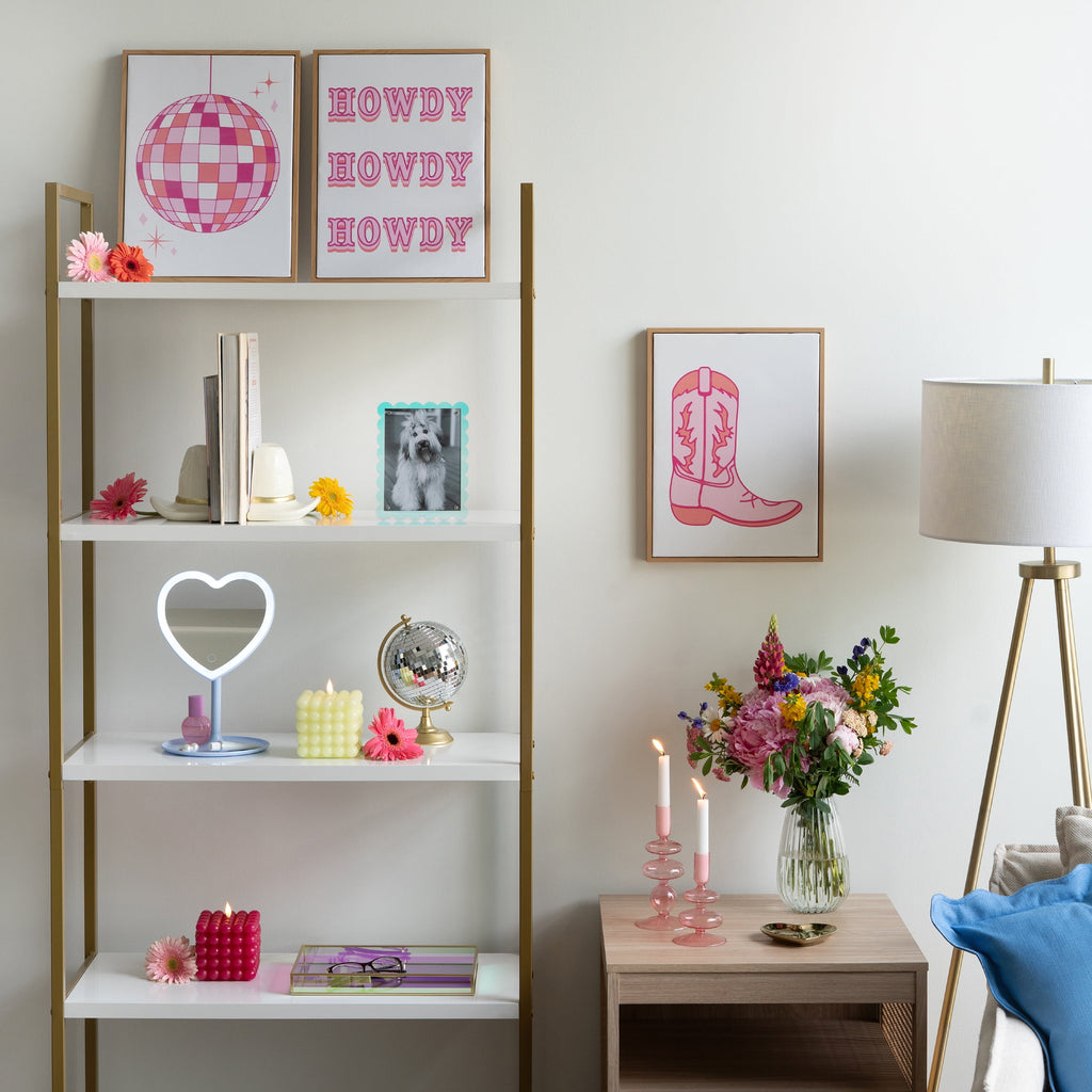 11.26" Tall Light Blue Plastic Frame - Full Length Mirror