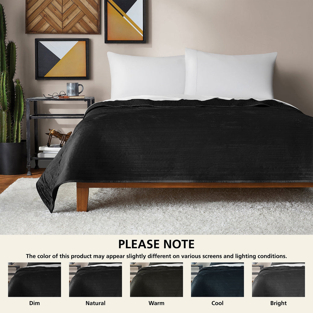 Soft Velvet Quilt - Microfiber Quilt Set