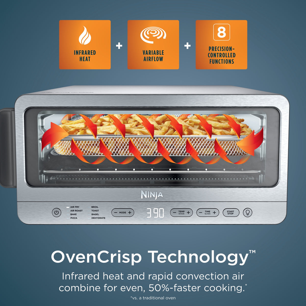 Ninja Flip Toaster Oven & Air Fryer, - Air Fryer