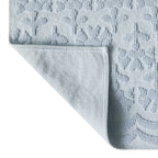 Floral Block Scallop 2 Piece Bath Rug - Washable Area Rug