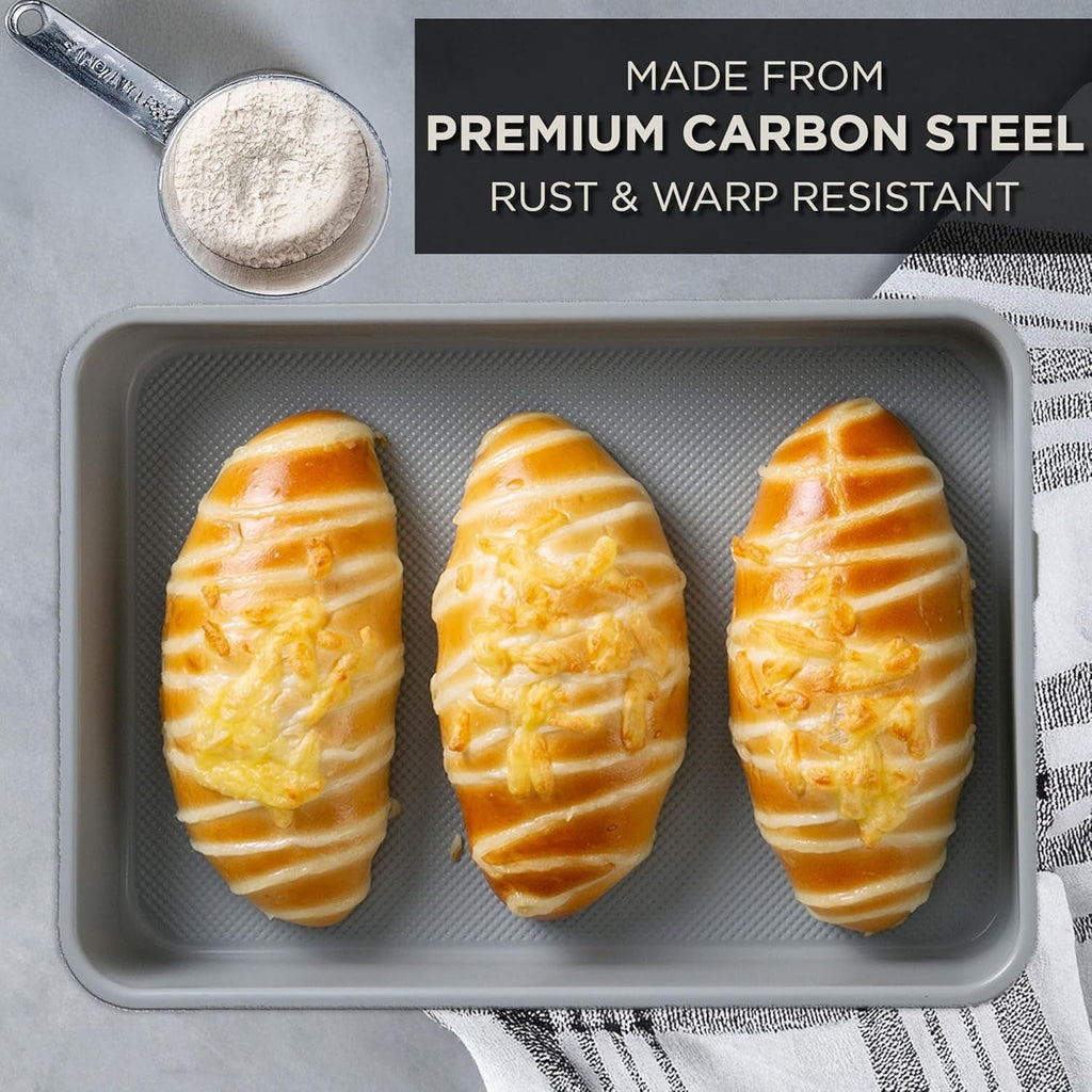 Heavy Duty Baking Pans Bakeware Set - Kitchen Essentials