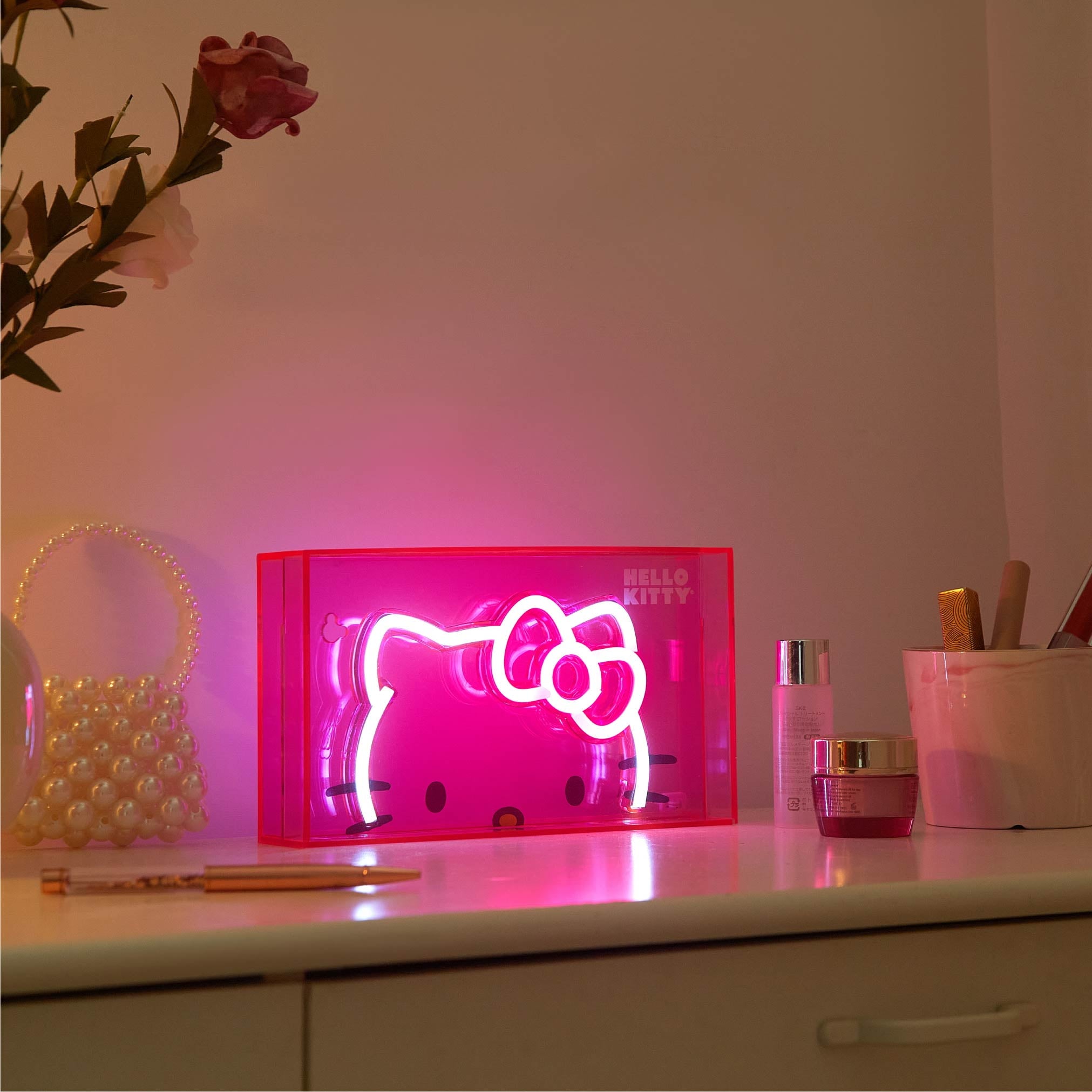 Hello Kitty 9" W x 5" H Acrylic LED - Dorm Room Essentials