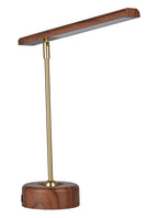 Modern LED Desk Lamp with Wood Grain - Modern Table Lamp