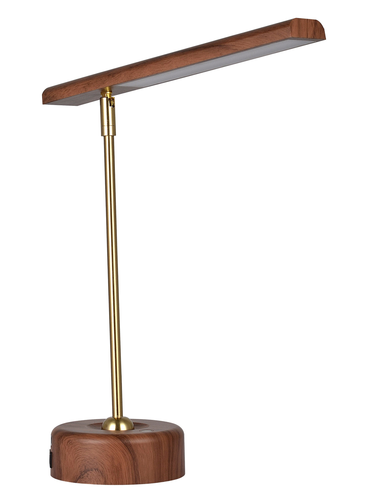 Modern LED Desk Lamp with Wood Grain - Modern Table Lamp