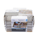 10-Piece Organizer Set Clear Plastic - Kitchen Essentials