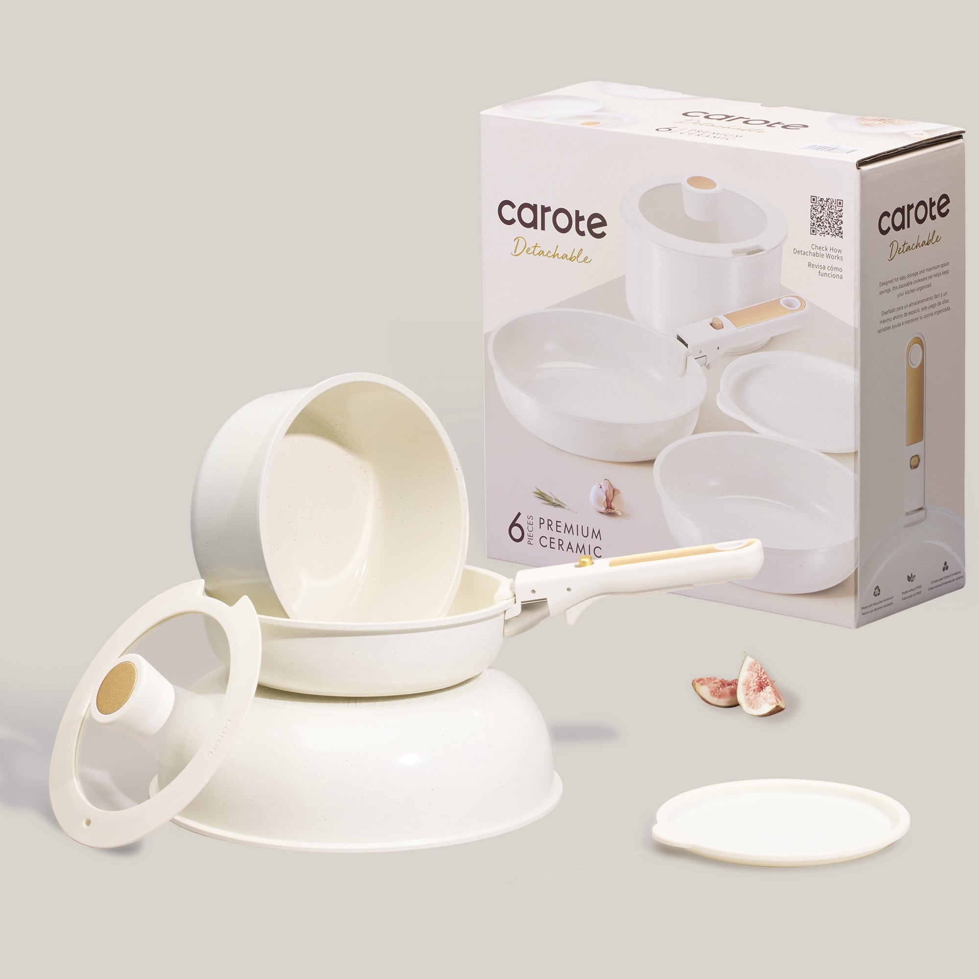 Carote Nonstick Detachable Pots and - Dorm Room Essentials