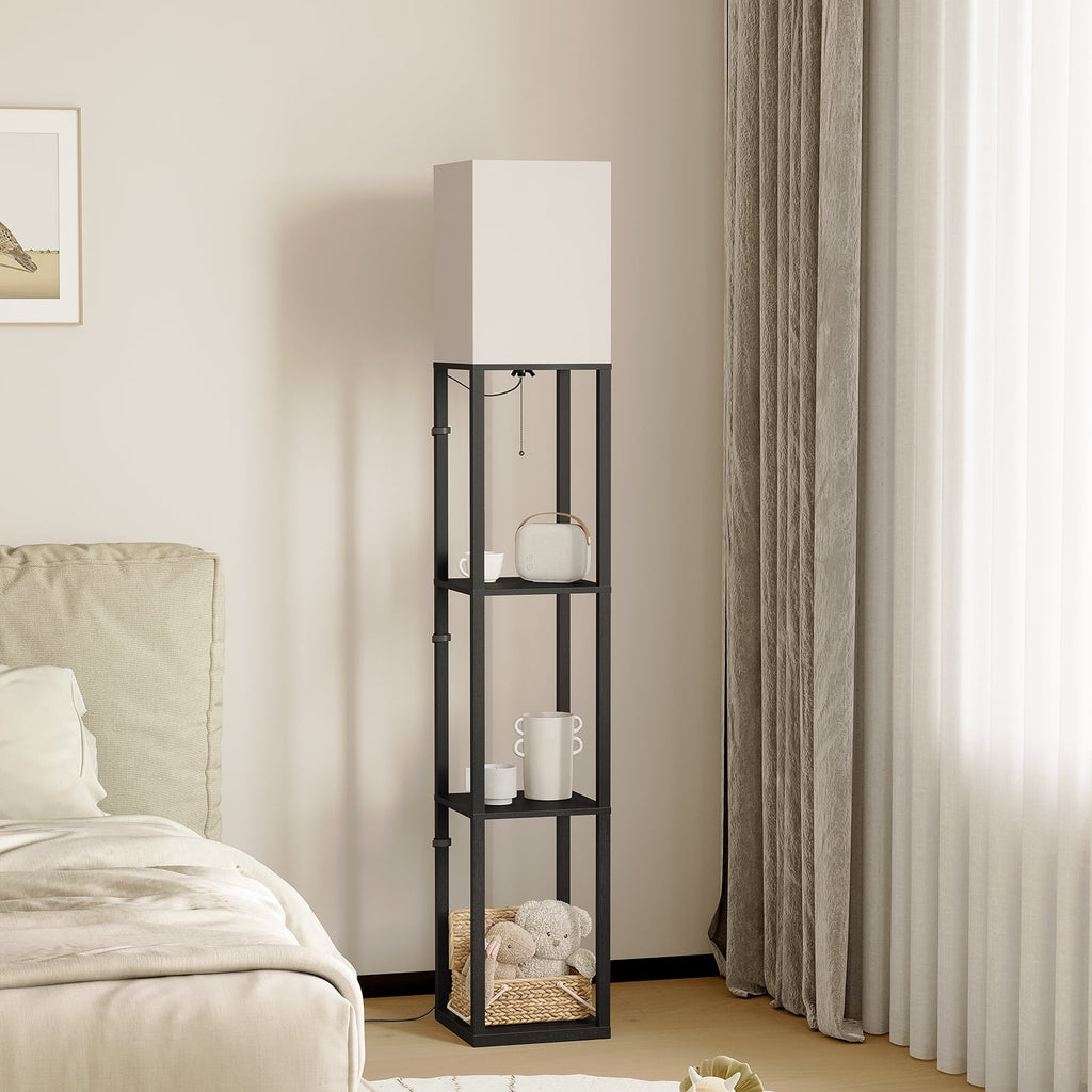 SUNMORY 63'' Floor Lamps with Shelves, - Modern Table Lamp