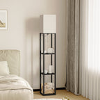 SUNMORY 63'' Floor Lamps with Shelves, - Modern Table Lamp