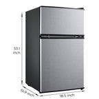 3.2 Cu Ft 2-Door Compact Refrigerator - Dorm Room Essentials