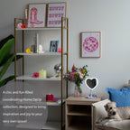 3 Pc Set Pink Western Theme Wall Art, - Dorm Room Essentials