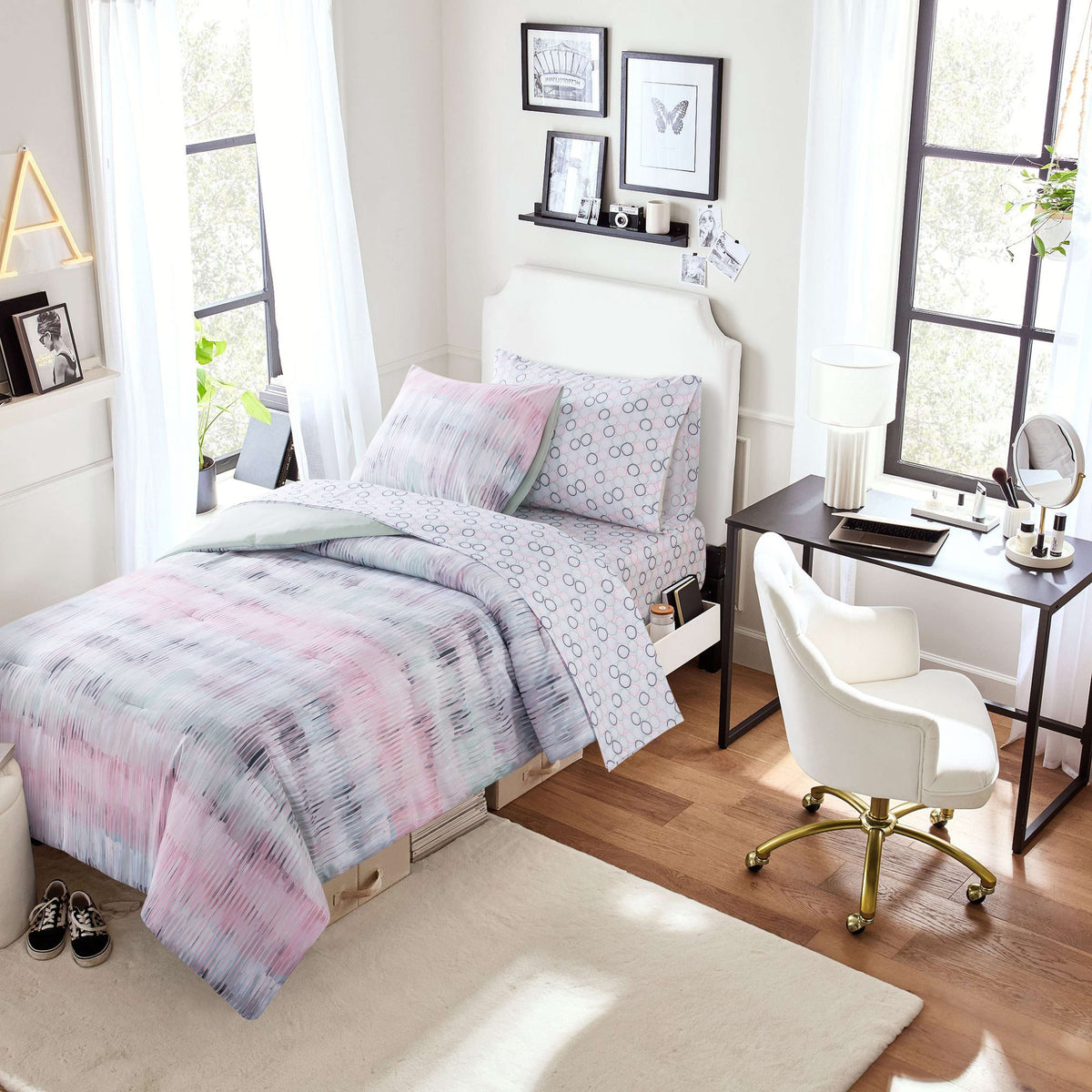 2-Piece Reversible Comforter Set, - Comforter Set