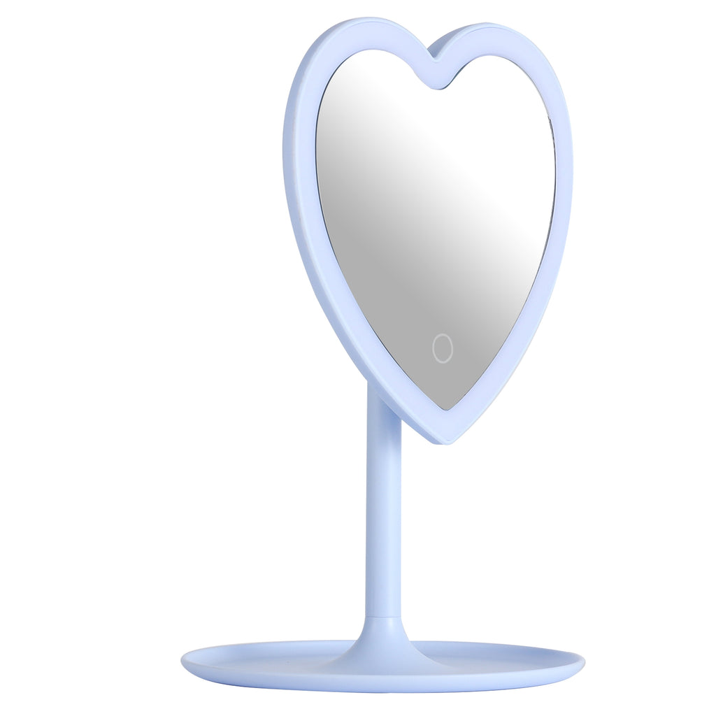 11.26" Tall Light Blue Plastic Frame - Full Length Mirror