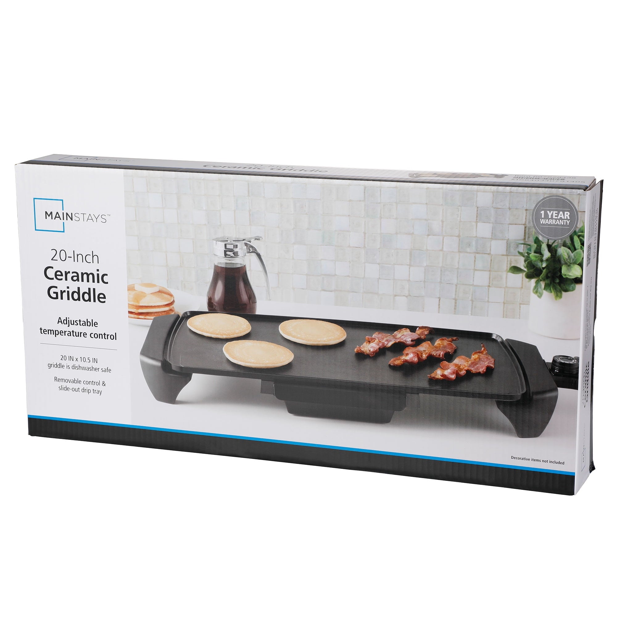 20 inch Electric Griddle - Non-Stick, - Dorm Room Essentials